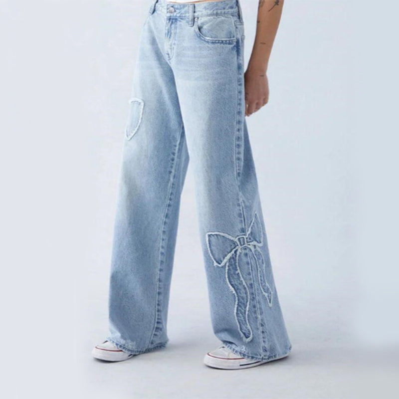 Baggy Straßen Jeans
